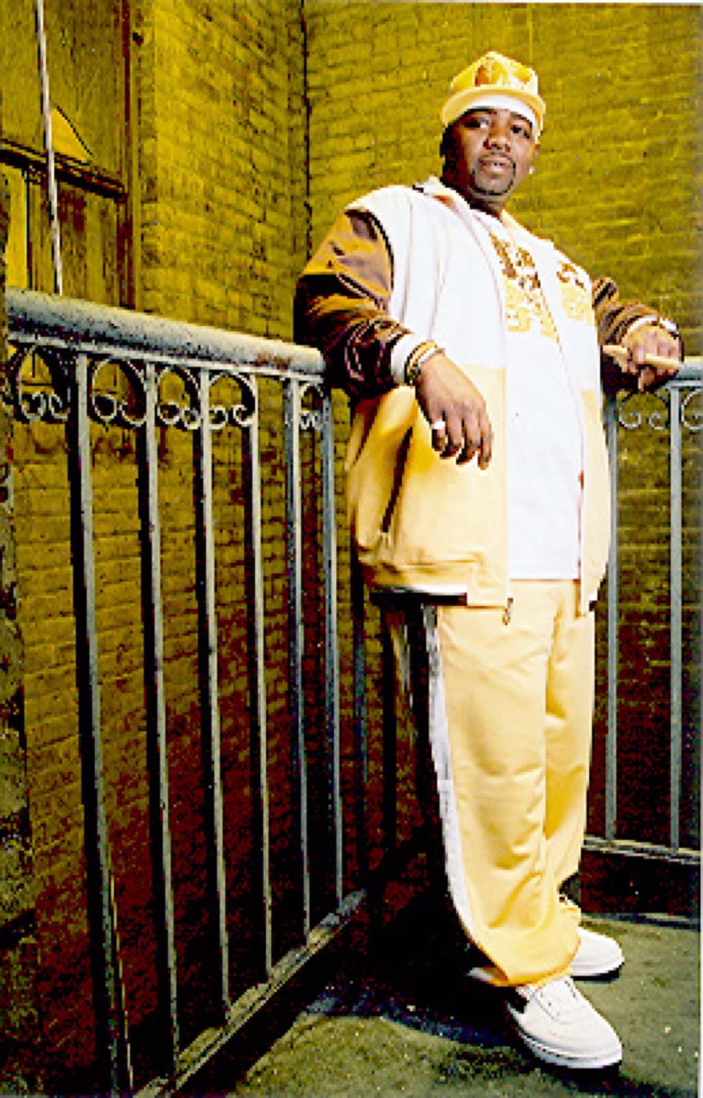 DJ Ron G, the Mix King, wearing a Madsoul jacket